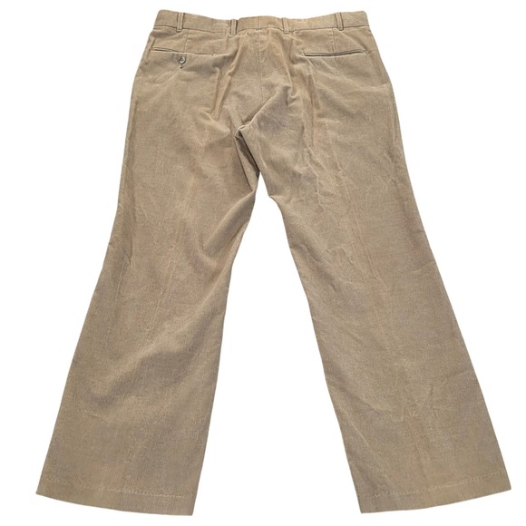 VTG 80's Levi's Menswear Wide Leg Corduroy Pants Trousers Tan Mens 37x29 - Picture 2 of 8